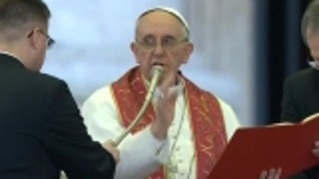 News video: Man, not economy, in crisis, says Pope