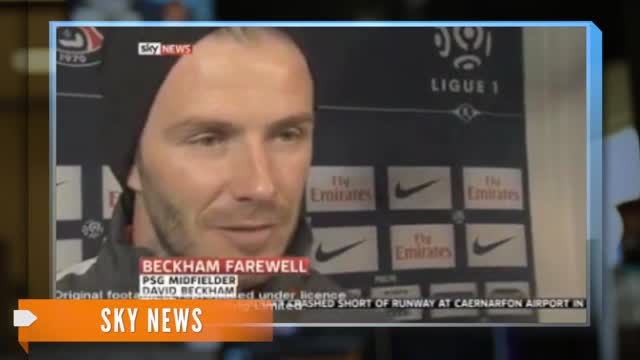 News video: An Emotional Ending to David Beckham's Soccer Career